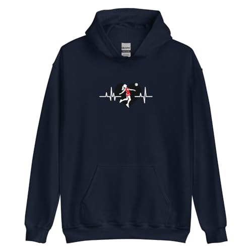 T-shirt volley-ball fille battement de cœur idéal pour les entraînements en club