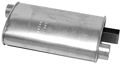 Image of Walker SoundFX 18244 Direct Fit Exhaust Muffler 2.25 inch Inlet (ID) 2.25 inch Outlet (ID) for Ford Mustang