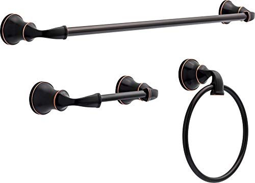 Delta Faucet LRN63-OB Lorain 3 Piece Bath Hardware Kit, Oil Rubbed Bronze