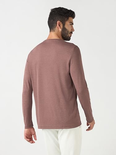Image of TECHNOSPORT Men's Slim Fit Full Sleeve Round Neck T-Shirt, Double Cool Quick Dry Moisture Wicking Stretchable Sports Gym and Casual Wear