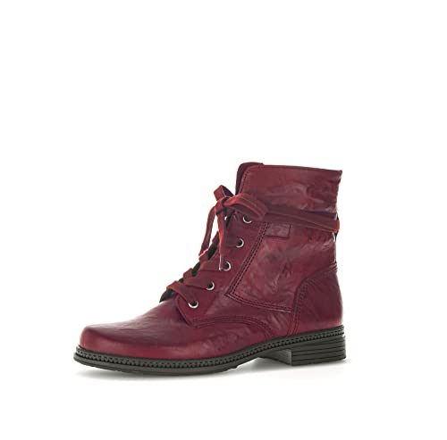 Preisvergleich Produktbild Gabor Damen Schnürstiefeletten, Frauen Stiefeletten,Wechselfußbett,Best Fitting,uebergangsschuhe,dark-red (schwarz),42 EU / 8 UK