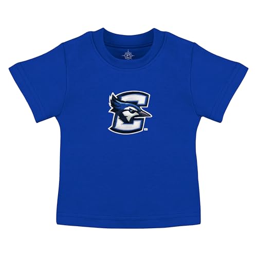 Creative Knitwear Creighton Bluejays Infant Unisex Royal Solid Short Sleeve Crew Neck T-Shirt Embroidered Logo - Size 6-9 Months