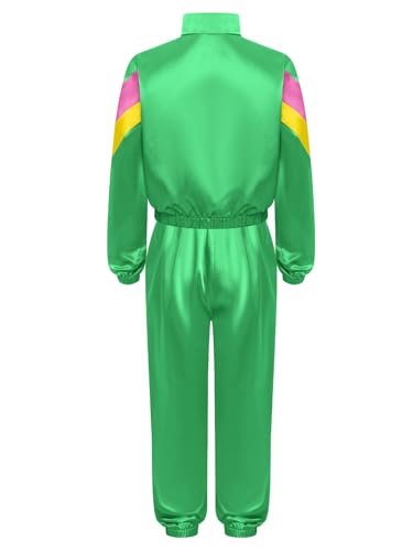 Choomomo 80s 90s Tracksuit for Boys Girls 2Piece Retro Windbreaker Kids Workout Hip Hop Dance Outfit4