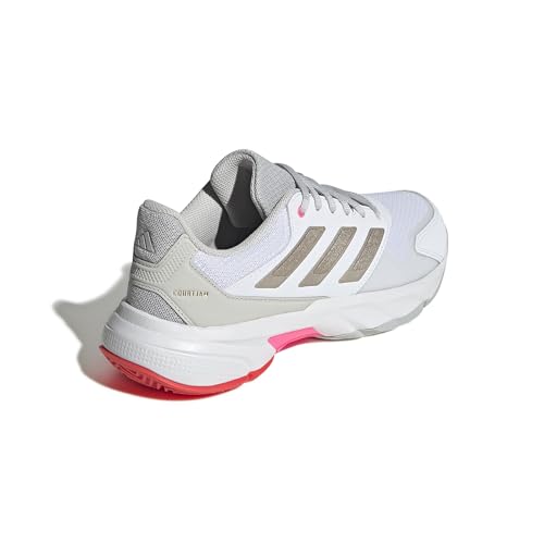 Image of adidas Womens Courtjam Control 3 Tennis Sneakers Shoes - White