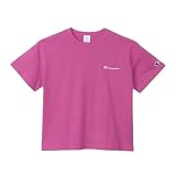 [チャンピオン] キッズ 半袖 丸首 綿100% COTTON USA バインダーネック スクリプトロゴ 刺繍 ショートスリーブTシャツ ベーシック CK-Z304-220-140