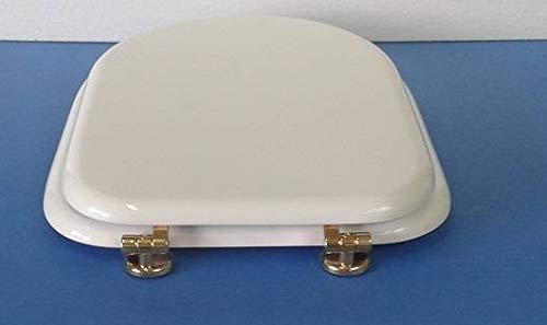 Copriwater Cesame BELLE EPOQUE BIANCO Cerniera Oro-Sedile-Asse Wc