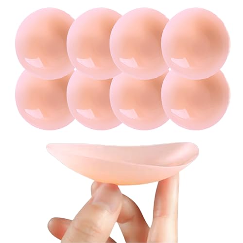 Combo 04 Pares de Protetor De Mamilo Tapa Bico do Seio Aréola Flexível Silicone Reutilizável Lavável Adesivo