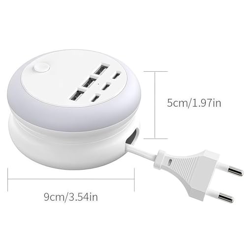 Estación de carga múltiple USB retráctil ideal para iluminar y organizar tu mesa de oficina 6