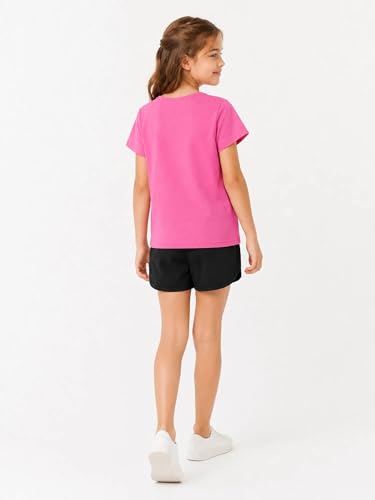 Image of Girl's 2 Piece Outfits Cute Summer T-Shirt and Graphic Shorts Clothing Sets