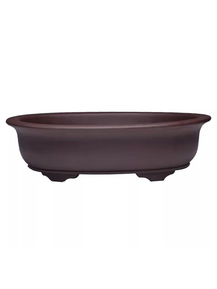 NEBE Planter Boxes Outdoor Purple clay flower pot ceramic oval large living room bonsai succulent pots Planting Pots