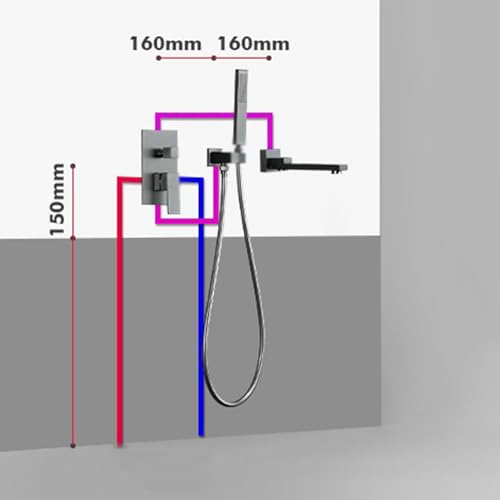 Robinets de douche encastrés à montage mural pour optimiser l'espace bain - 8