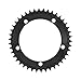 DJC Stone 130 BCD Chainring Fixed Gear Track Bike Fixie Round 42T 46T 48T 50T 52t 54 58t 60t Tooth Chainwheel 130bcd 1/2 * 1/8 Chain (52T)