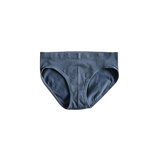Culotte sans couture en lot de 3 pour femme - Rayures douces bleu taille L