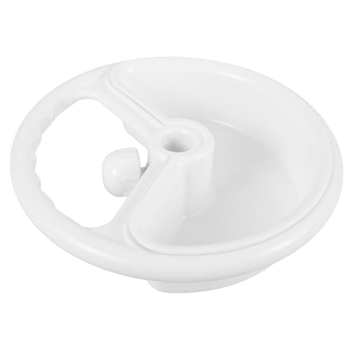 NUOBESTY Plateau de Rangement Rond pour Support de Perfusion, Accessoire Robuste en Plastique, Facile à Monter et Démonter, Compatible Divers Supports, Usage Professionnel en Milieu
