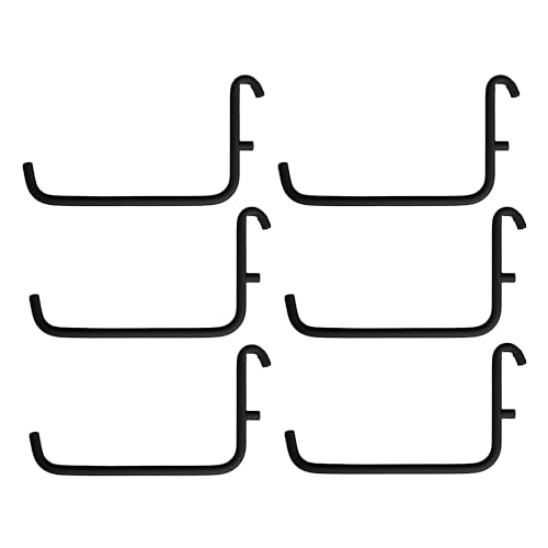 Ikea SKADIS - Ganchos (para tablas de clavijas SKADIS), color negro, 6 x 9,5 cm, juego de 6