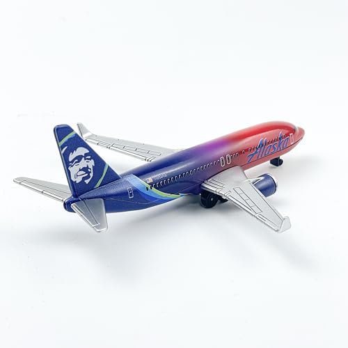 AVIAMUSE Alaska Model Airplane, Multi-Color Livery Single Plane Die-cast Model Planes Aircraft Suitable for Collection & Gifts