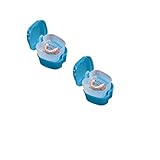 Zahnprothesen box, Zahnprothesen Zahnspangenreiniger, Mit Hängenetz - Hygienische Aufbewahrungsbox Für Prothesen 9x9x7cm, Mit praktischem Trockennetz (2PCS)