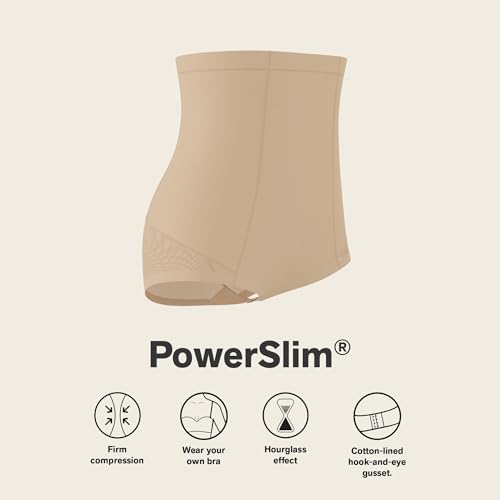Image of Leonisa Extra High Waisted Tummy Control Underwear - Thong, Sheer Bottom, Shaper Shorts, Butt Lifting Shapewear for Women