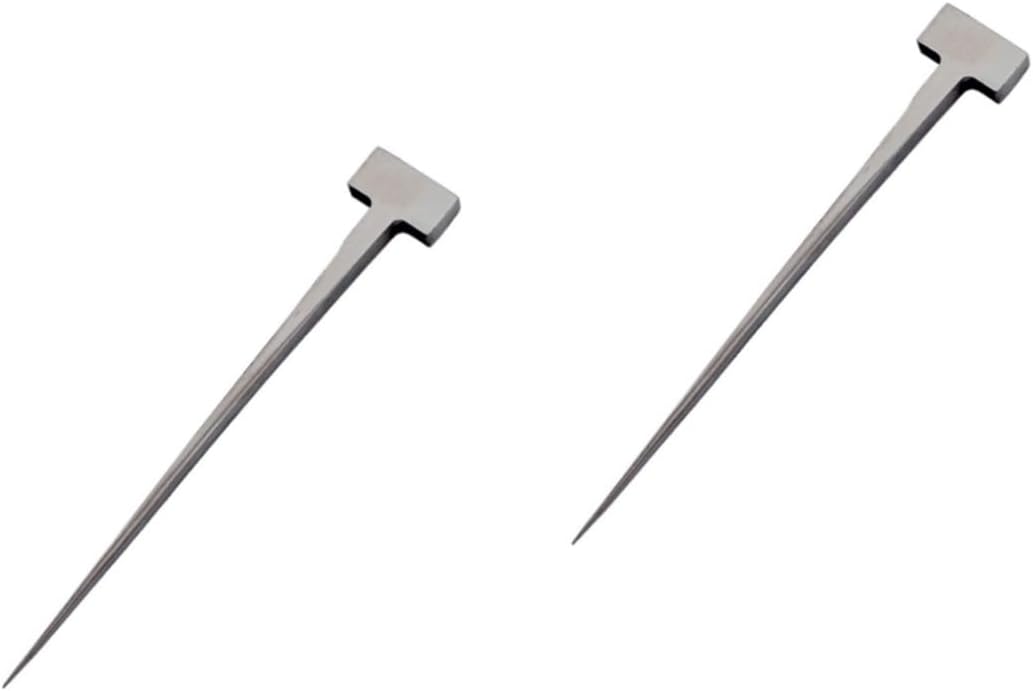 BESPORTBLE 2pcs Shaped Stainless Steel EEL Nail for Home Fish Killing Stainless Steel Kitchen Gadget for Easy Fish Preparation and Comfortable Grip