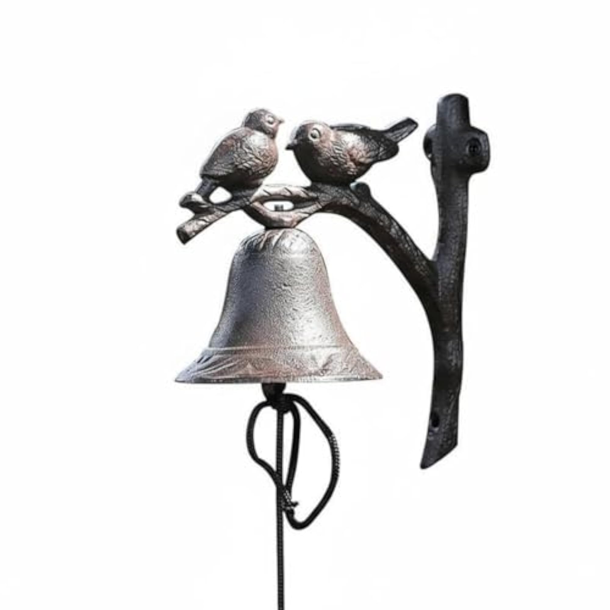 Hand Operated Rustic Bird Entry Chime Vintage Wall Bell