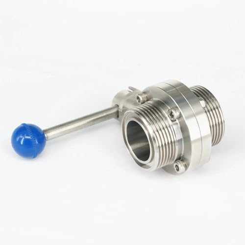 Vanne papillon SMS 2" inox 304 pour régulation de fluides industriels - 3