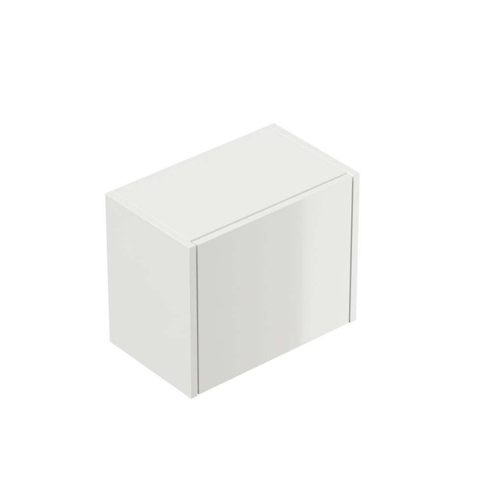 Magnolia Home Badmöbelset Roma XL 4-teilig LED-Spiegel Hochschrank 3er Boxen Farbe Weiss Hochglanz