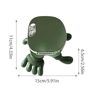 Massaggiatore Cervicale Forma Mano, 15x11x6,5cm Massaggiatore Schiena E Collo E Spalle Con Funzione Di Riscaldamento, Tre Livelli Di Massaggio, Due Livelli Di Temperatura, PU