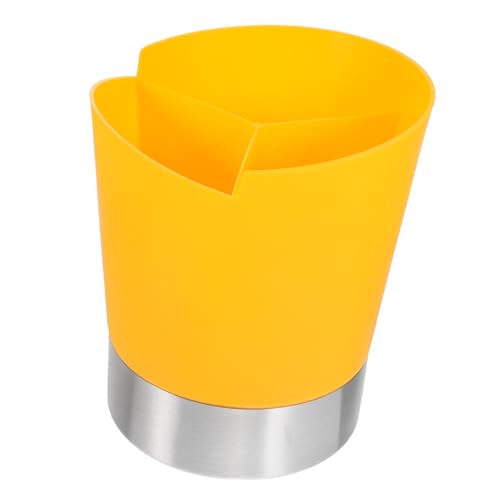 Garneck Straw Storage Bucket 3-grid Straw Holder Abs Material Kitchen Utensil Bar Easy to Clean Modern Design Random Color