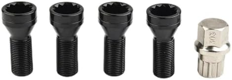Wheel Stud for Mini for Countryman for F60 2016-2023 Cars Wheel Locking Bolts M14x 1.25 M12x1.5 Steel Wheel Lug Wheel Nuts 36136776076 5PCS
