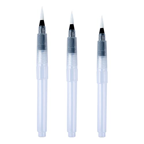 Juego de 3/6 bolígrafos de acuarela para acuarela, marcadores de pintura, estudiantes, suministros de dibujo para interiores y exteriores
