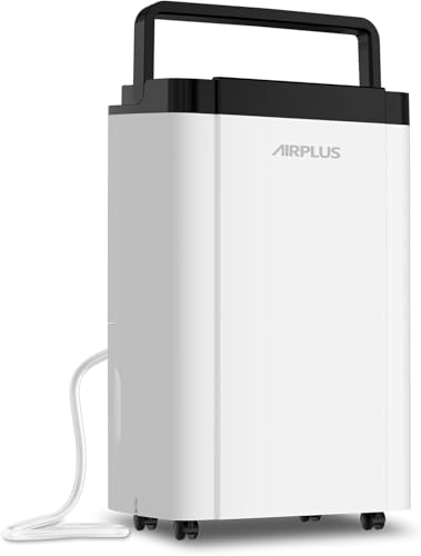 Image of AIRPLUS 5500 Sq. Ft Dehumidifiers for Home, 80 Pints Dehumidifier for Basement with Drain Hose, Continuous Drainage, Intelligent Humidistat, Dehumidifier for bathroom, bedroom, Large Room, 1909