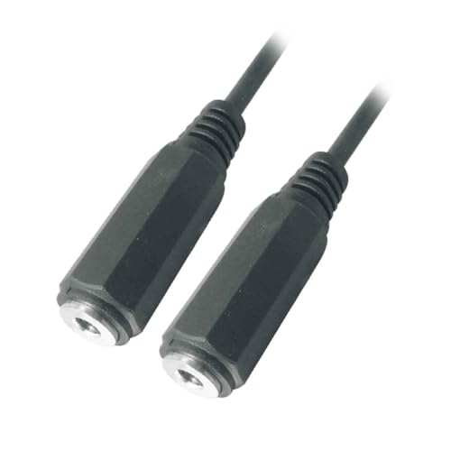 Image of MX RCA Cable AUX to RCA Y Splitter Cable To 2 Rca Stereo Audio Cable PERENT For Amplifier (2.5 mm Female to Female Cable, 1.5M), Black