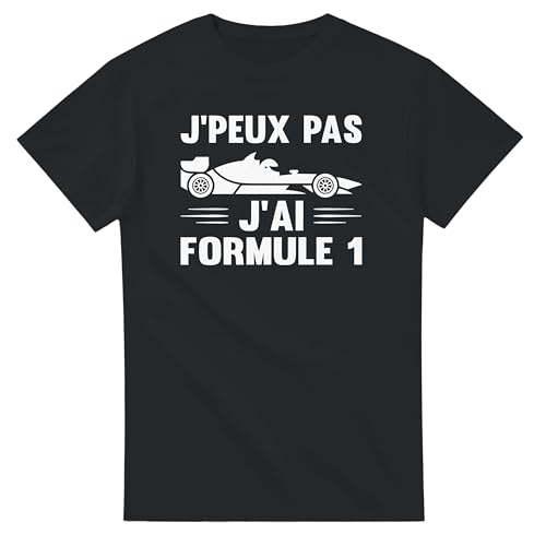 T-Shirt J’Peux Pas j’AI Formule 1 – Tee Shirt Fan de Grand Prix – Cadeau Amateur F1