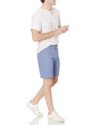 Image of Amazon Essentials Men's Classic-Fit 9 inch Cotton Twill Chino Shorts with Button-Through Pockets
