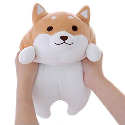 NUOBESTY Almofada de PelÃºcia Shiba Inu para Cachorro Brinquedo de Boneca Akita Fofo Travesseiro Fof