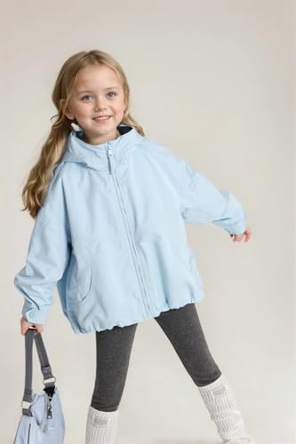 Girls Zip Up Hoodie Jacket Coats Kids Casual Outerwear2