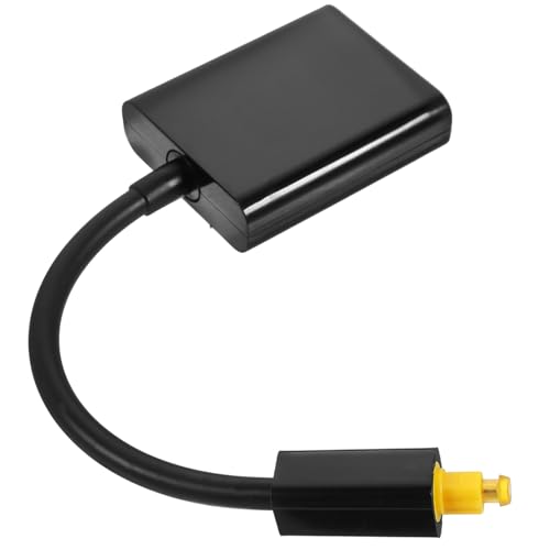 Divisor Óptico Digital Audio Splitter Toslink Adaptador Negro para conectar TV a Amplificador