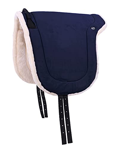 Tapis de monte à cru QHP pour cheval confort noir