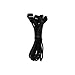 BitFenix Prodigy Bitfenix BFA-MSC-3F33F60KK-RP Black Alchemy Multisleeved 60cm 3Pin Fan Male to 3x 3Pin Fan Female Adapter Cable