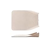 DSISI Standable Cutting Board Plastic Chopping Board for Cuting Fruits/Food Supplement -Non-slip + Dustpan Design+Dishwasher Safe (Color : Beige)