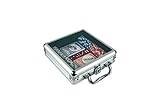 Poker Chip Set in Acrylic Lid Aluminum Case (100 Piece)