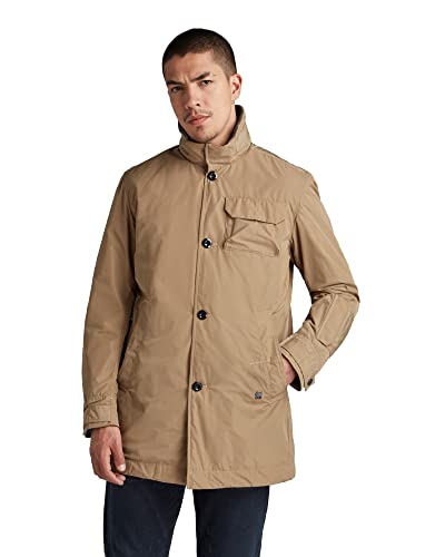 G-Star Raw Utility Hb Tape Padded Trenchcoat, Chaquetas Para Hombre, Marrón Dk Toggee D20087-C655-5787 , S