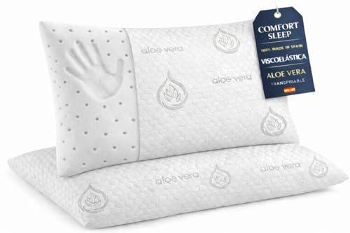 Dear Friend | Almohada Bebe plagiocefalia 49x27 Viscoelástica ergonómica y Transpirable – Almohada Bebe 0-3 Años plagiocefalia con Doble Funda y Apoyo Infantil