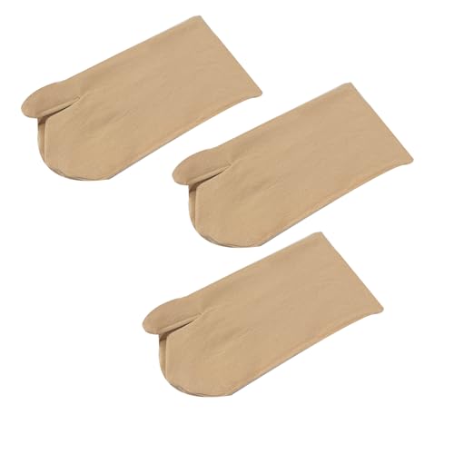 3 Pair Women Japan Tabi Socks, Split 2 Toe Sandals Thin Breathable Crew Ankle Socks for Athletic Summer Run Spring2