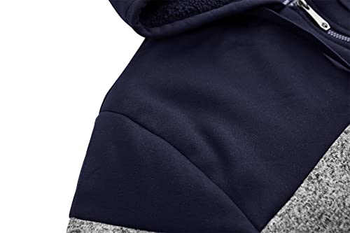 Image of Gary Com Heavyweight Sherpa Hoodies for Men, Thick Fleece Lined Full Zip Up Winter Warm Sweatshirts Work Jackets