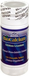 6 x BIO CALCIUM L-Lactate/Calcium Carbonate 120 TABLETS Water Soluble BioCalcium