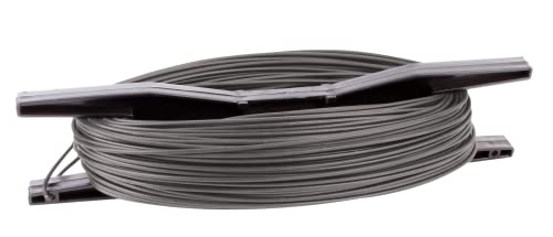 Alberts 530426 Nähdraht auf Spindel | anthrazit kunststoffbeschichtet RAL 7016 | Draht-Ø 1,5 mm | 40 m