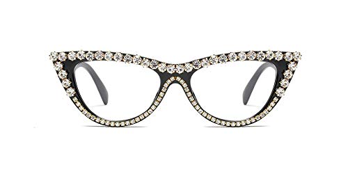 Freckles Mark Bedazzled Rhinestone Bling sunglasses for Women Sparkly Diamond Glasses Vintage Retro Cat Eye
