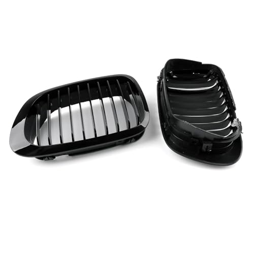 Cubierta de lámpara antiniebla y rejilla delantera de riñón negro para coche E46 Facelift 3