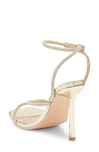 Wild Diva Women's Square Toe Rhinestone Embellished Straps Formal Stiletto High Heels Narala-023